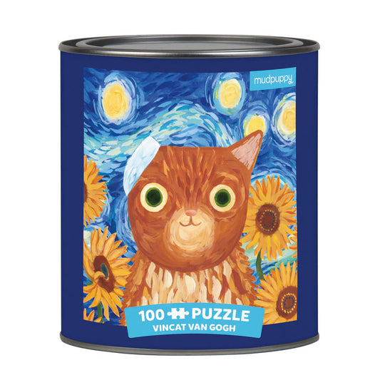 Vincat van Gogh Artsy Cats 100 Piece Puzzle Tin (Jigsaw Products)