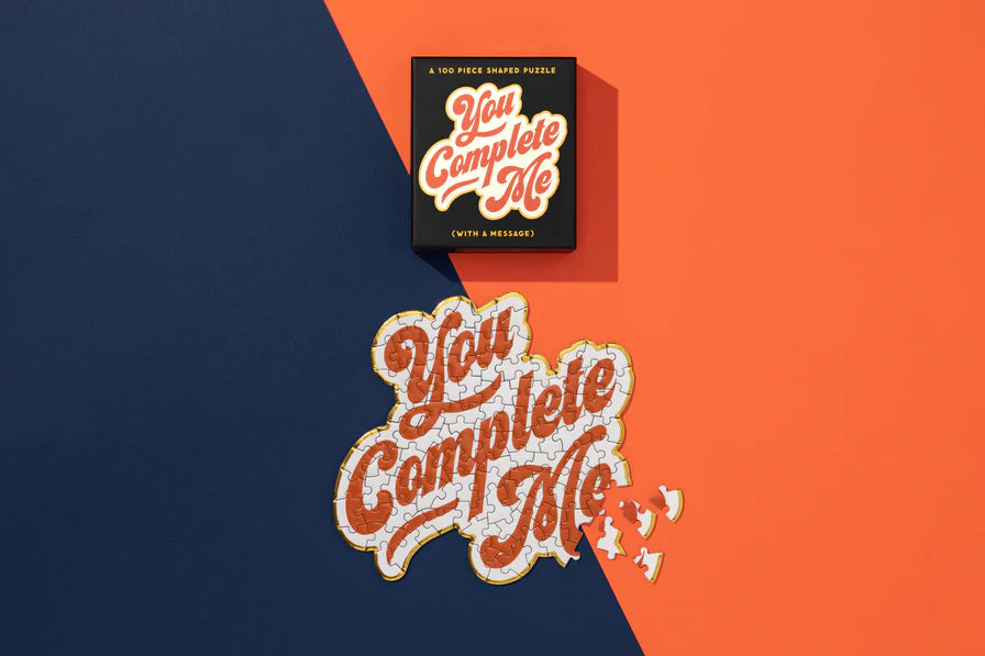 You Complete Me 100 Piece Mini Shaped Puzzle (Jigsaw Products)