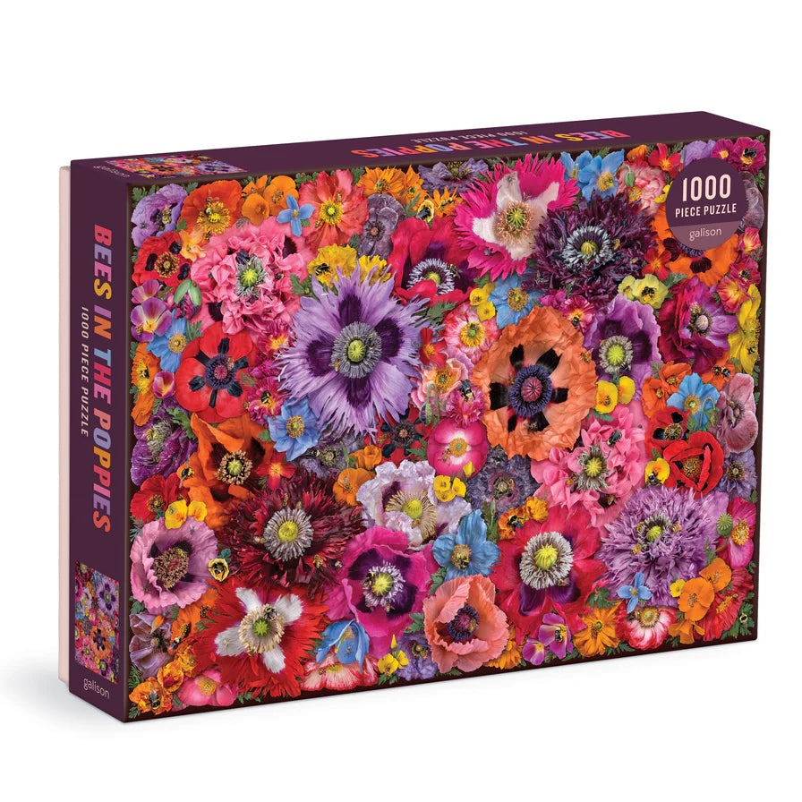 Bees in the Poppies 1000 Piece Puzzle (Jigsaw Products)