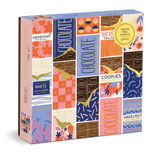 At the Chocolate Bar 500 Piece Foil Puzzle (Jigsaw Products)
