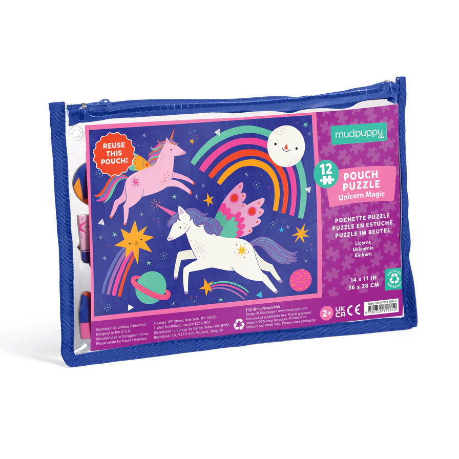 Unicorn Magic 12 Piece Pouch Puzzle (Jigsaw Products)