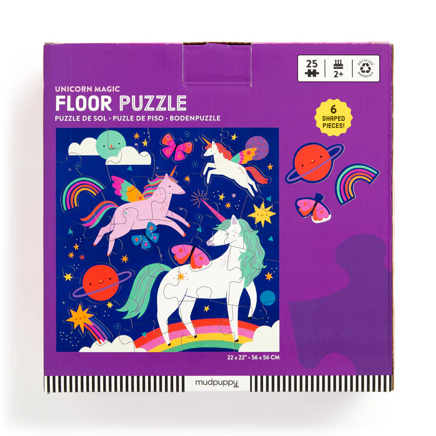 Unicorn Magic 25 Piece Floor Puzzle with Shaped Pieces (Jigsaw Products)