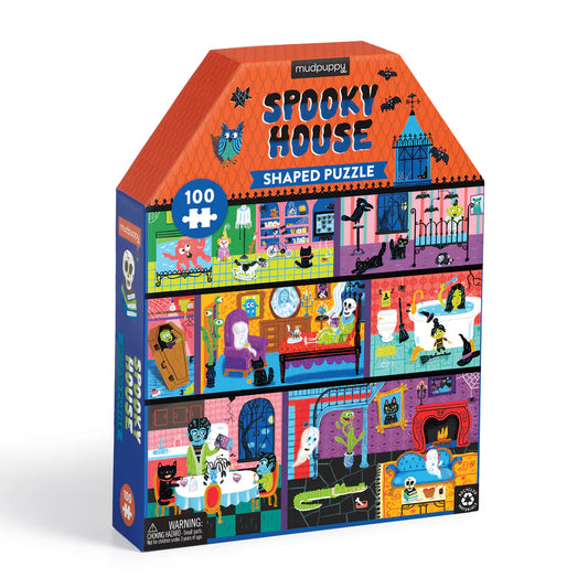 Spooky House 100 piece House-Shaped Puzzle (Jigsaw Products)