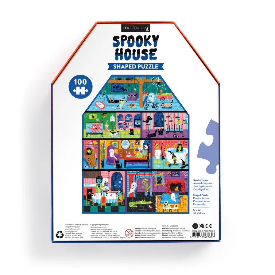 Spooky House 100 piece House-Shaped Puzzle (Jigsaw Products)