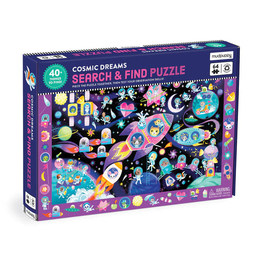 Cosmic Dreams 64 Piece Search & Find Puzzle (Jigsaw Products)