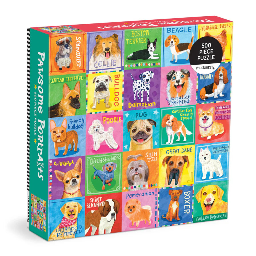 Pawsome Portraits 500 Piece Family Puzzle (Jigsaw Products)