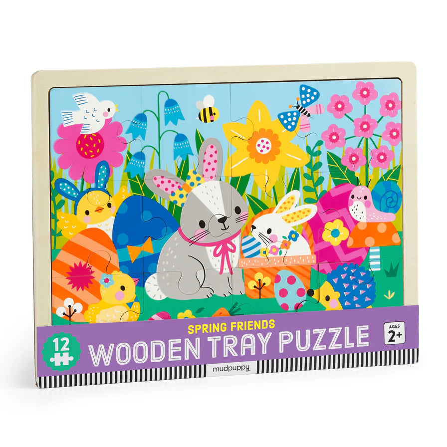 Spring Friends 12 Piece Wooden Puzzle (Jigsaw Products)