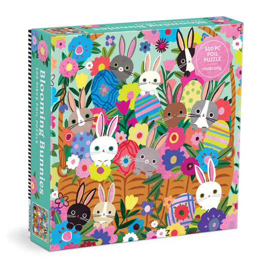 Blooming Bunnies 500 Piece Foil Family Puzzle (Jigsaw Products)