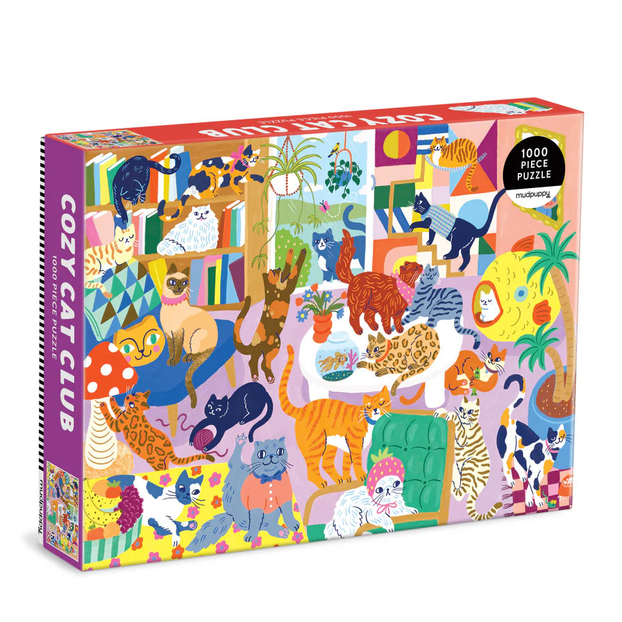 Cozy Cat Club 1000 Piece Family Puzzle (Jigsaw Products)
