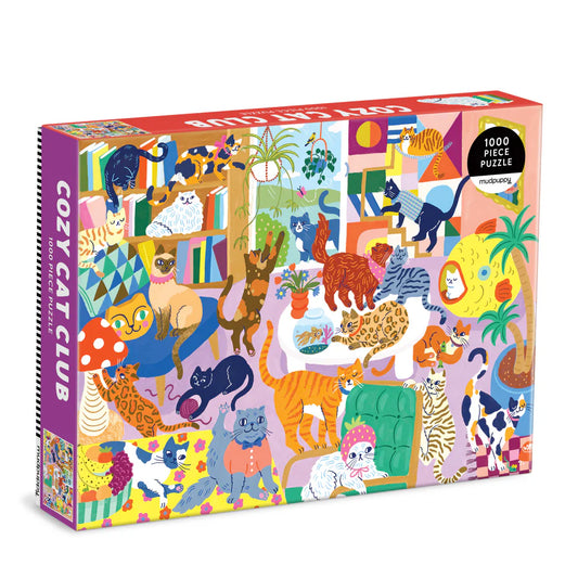 Cozy Cat Club 1000 Piece Family Puzzle (Jigsaw Products)