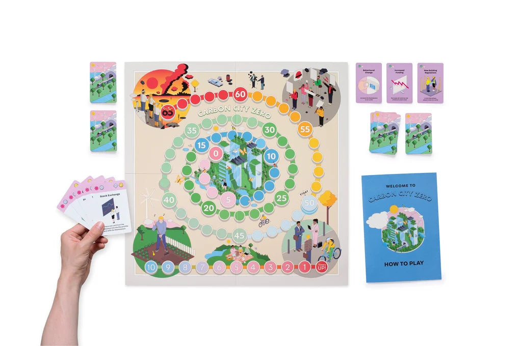 Carbon City Zero - A Collaborative Board Game: Can you work together for a carbon-neutral future?