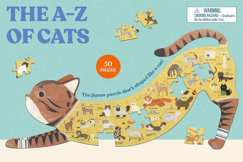 The A–Z of Cats - The jigsaw puzzle that's shaped like a cat!