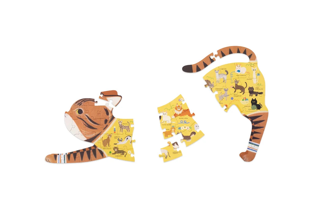 The A–Z of Cats - The jigsaw puzzle that's shaped like a cat!