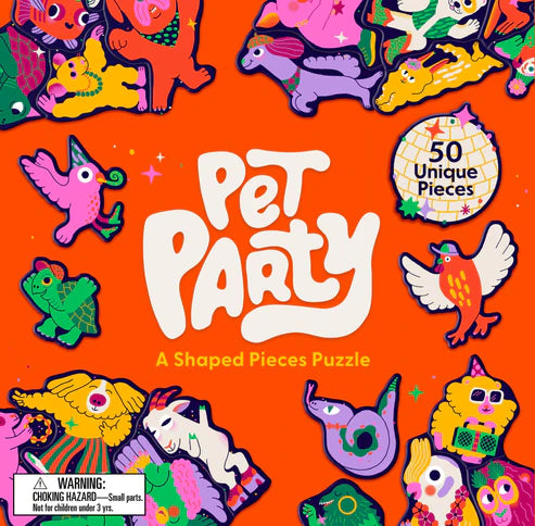 Pet Party - A Shaped Pieces Puzzle