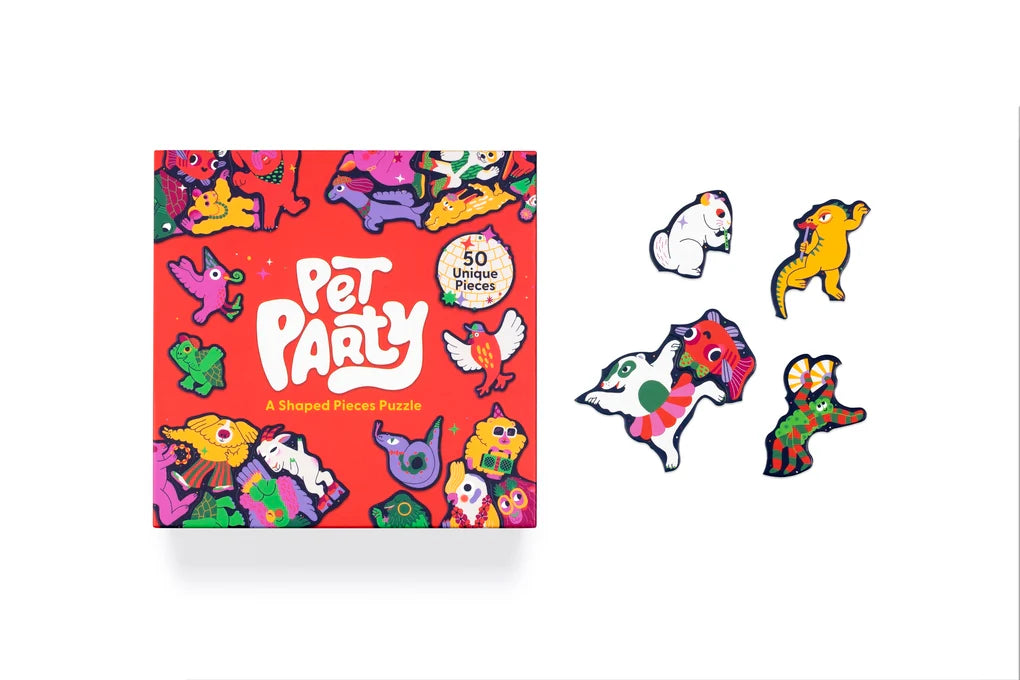 Pet Party - A Shaped Pieces Puzzle