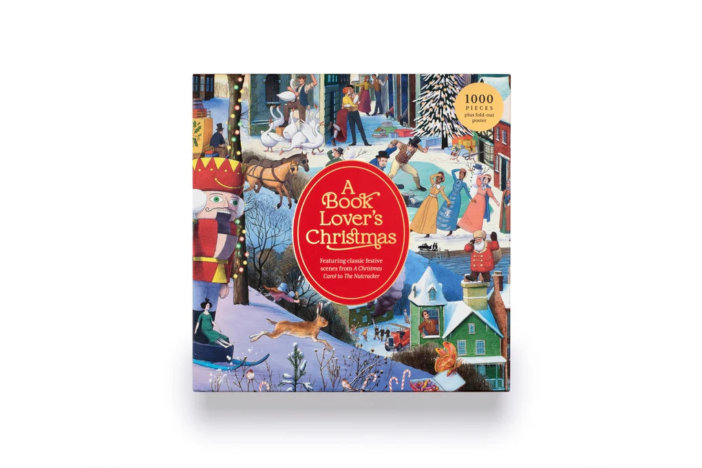 A Book Lover's Christmas 1000 Piece Jigsaw Puzzle
