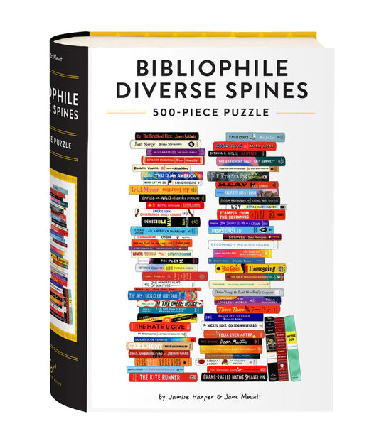 Bibliophile Diverse Spines 500-Piece Puzzle (Jigsaw Products)