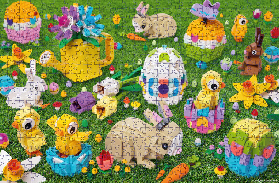 LEGO Easter Egg Hunt 500-Piece Puzzle (Jigsaw Products)