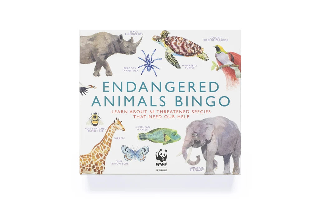 Endangered Animals Bingo - Learn About 64 Threatened Species That Need Our Help