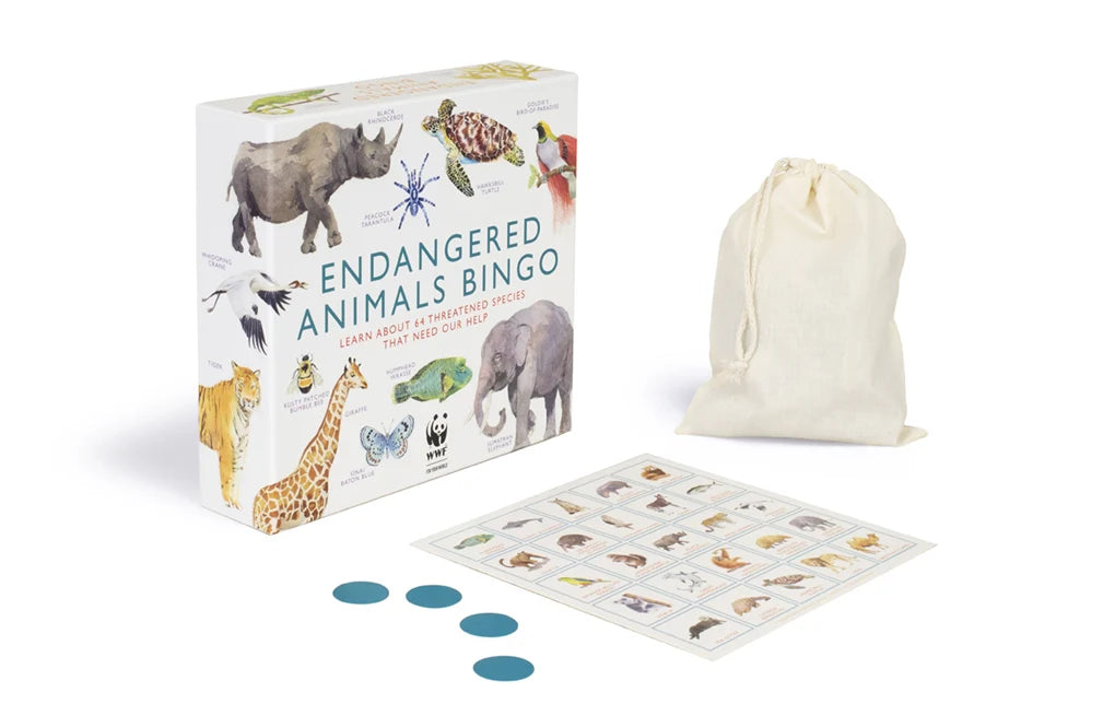 Endangered Animals Bingo - Learn About 64 Threatened Species That Need Our Help