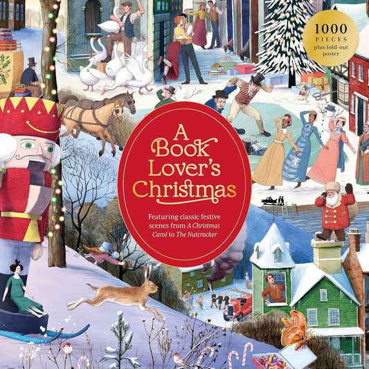 A Book Lover's Christmas 1000 Piece Jigsaw Puzzle