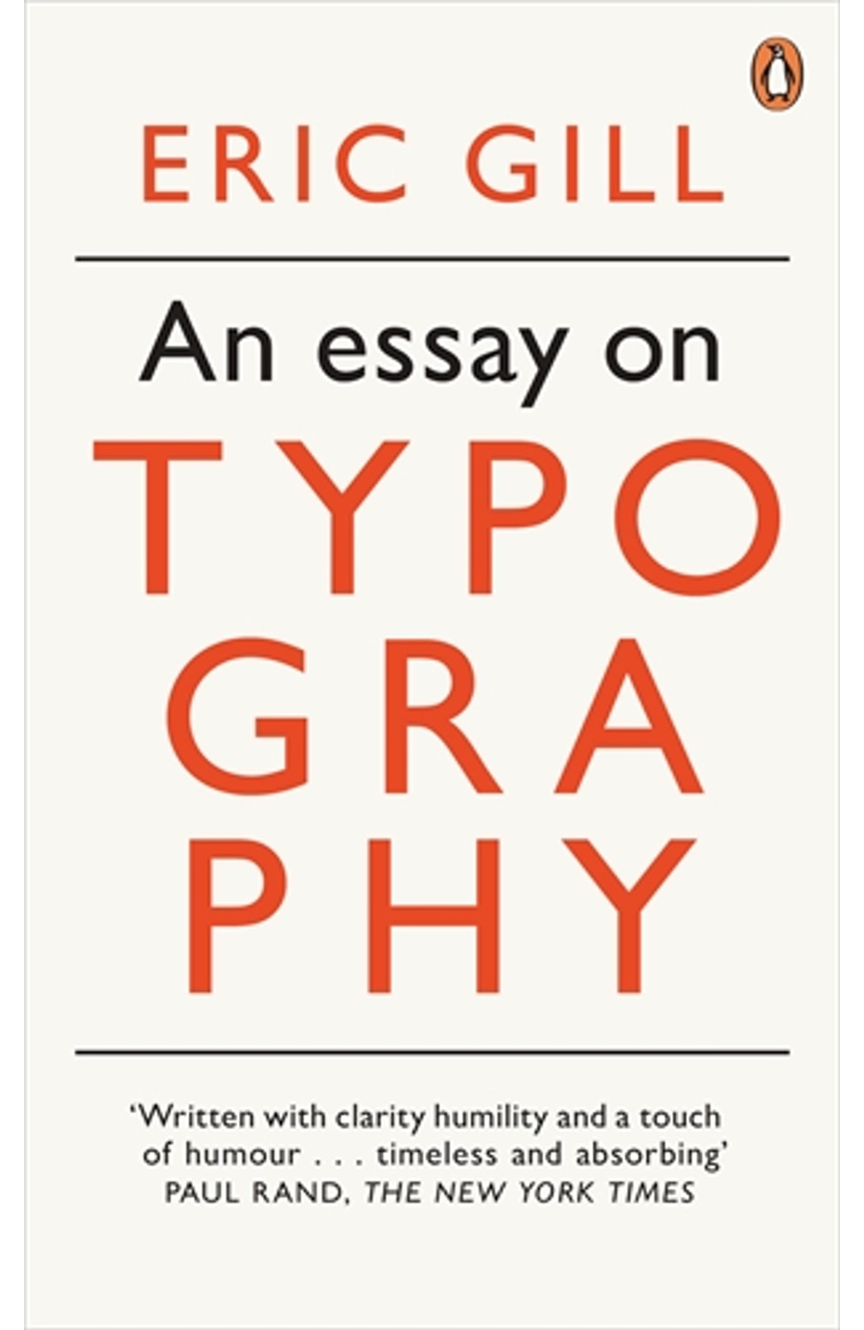 An Essay on Typography By Eric Gill cover