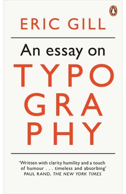 An Essay on Typography By Eric Gill cover