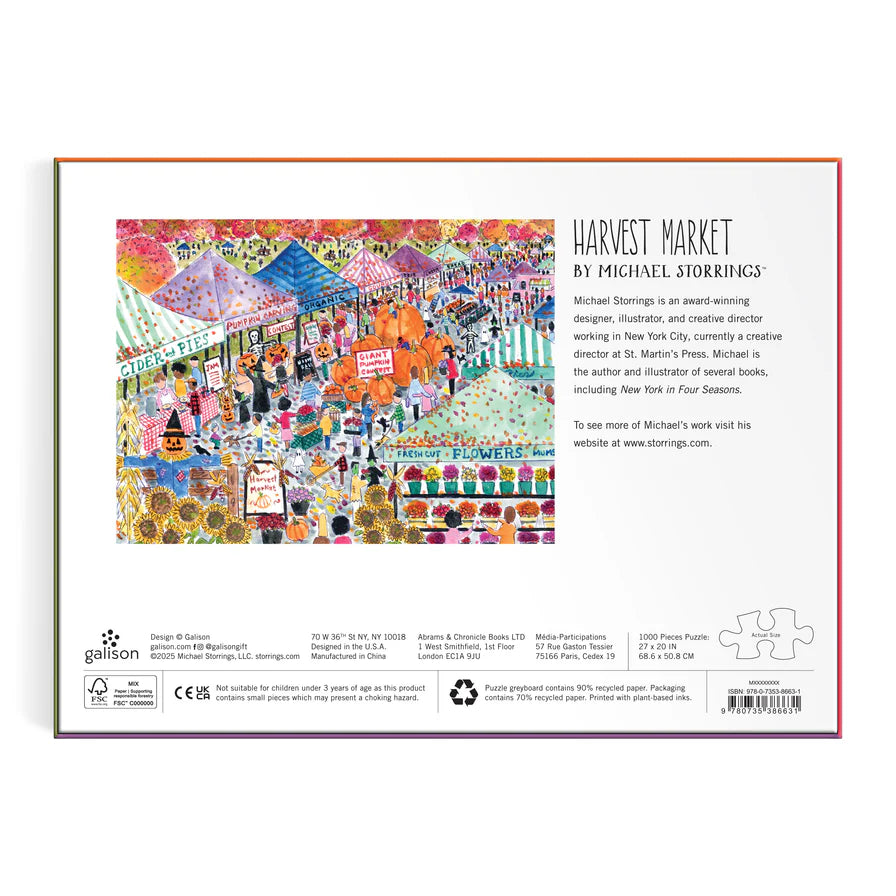 Michael Storrings Harvest Market 1000 Piece Puzzle (Jigsaw Products)
