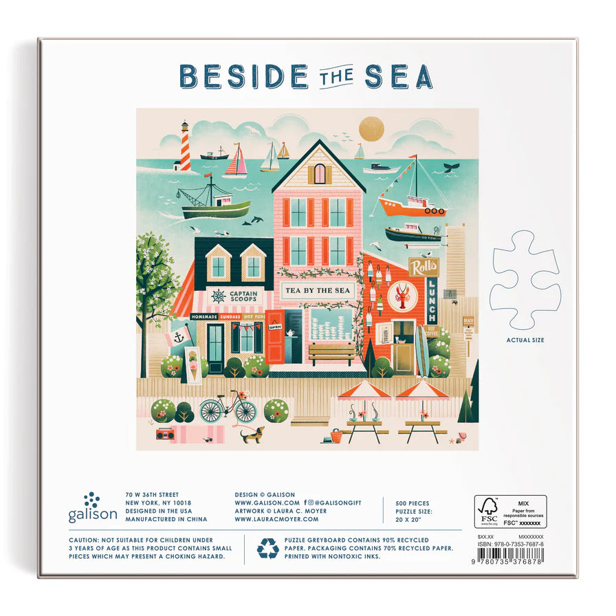 Beside the Sea 500 Piece Puzzle (Jigsaw Products)