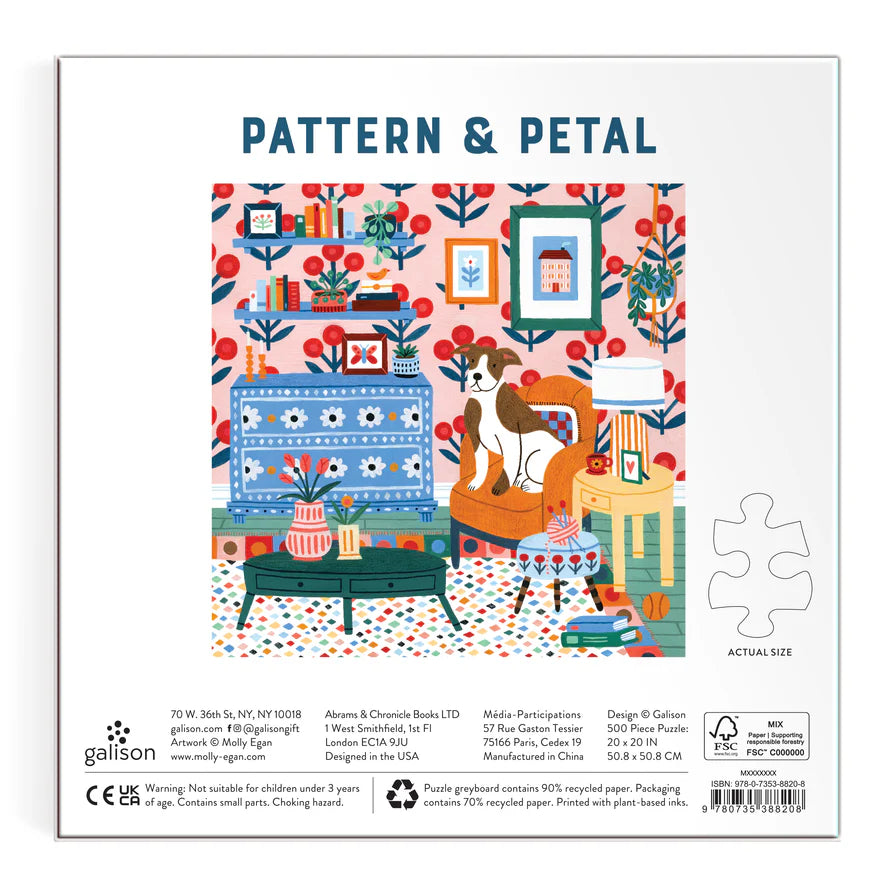Pattern & Petal 500 Piece Puzzle (Jigsaw Products)
