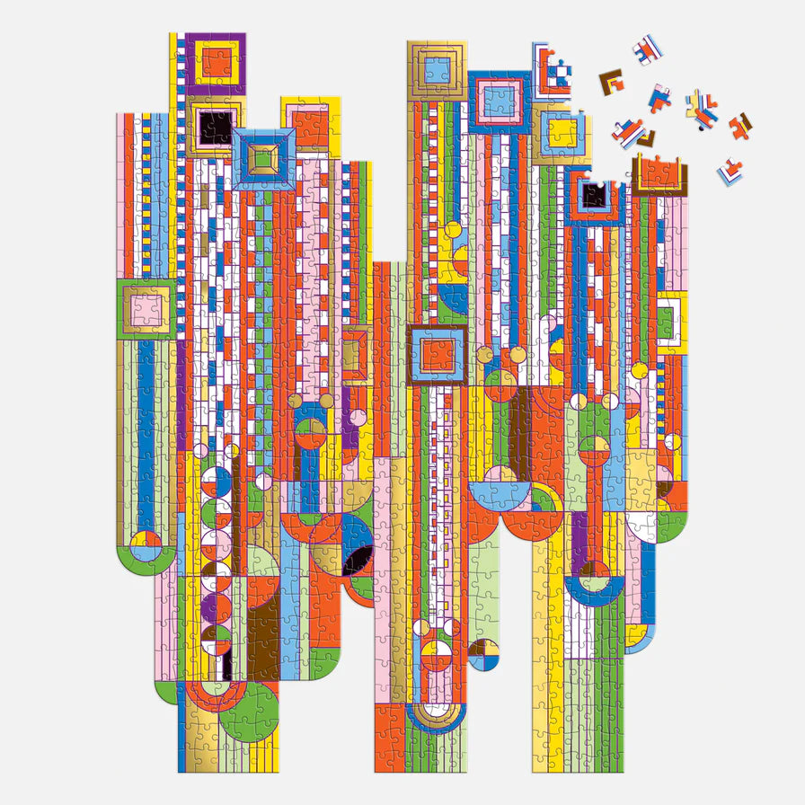 Frank Lloyd Wright Saguaro Cactus & Forms 750 Piece Shaped Foil Puzzle (Jigsaw Products)