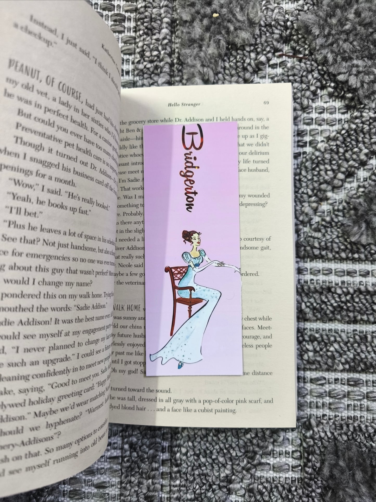 Bridgerton bookmark