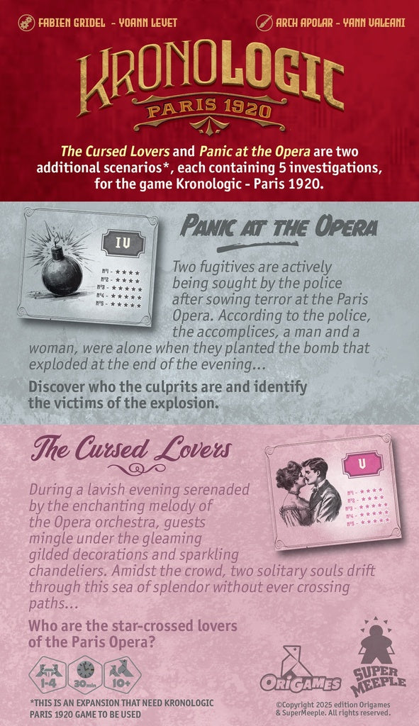 Kronologic: Paris 1920 – Panic at the Opera & The Cursed Lovers