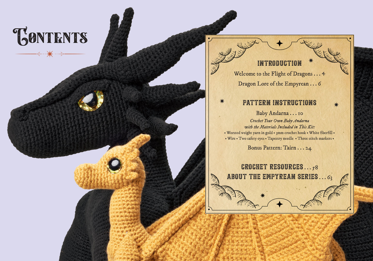 Official Fourth Wing Crochet: Flight of Dragons: Crochet Your Own Baby Andarna Plus a Bonus Pattern for Tairn - Based on the Award-Winning Empyrean Series