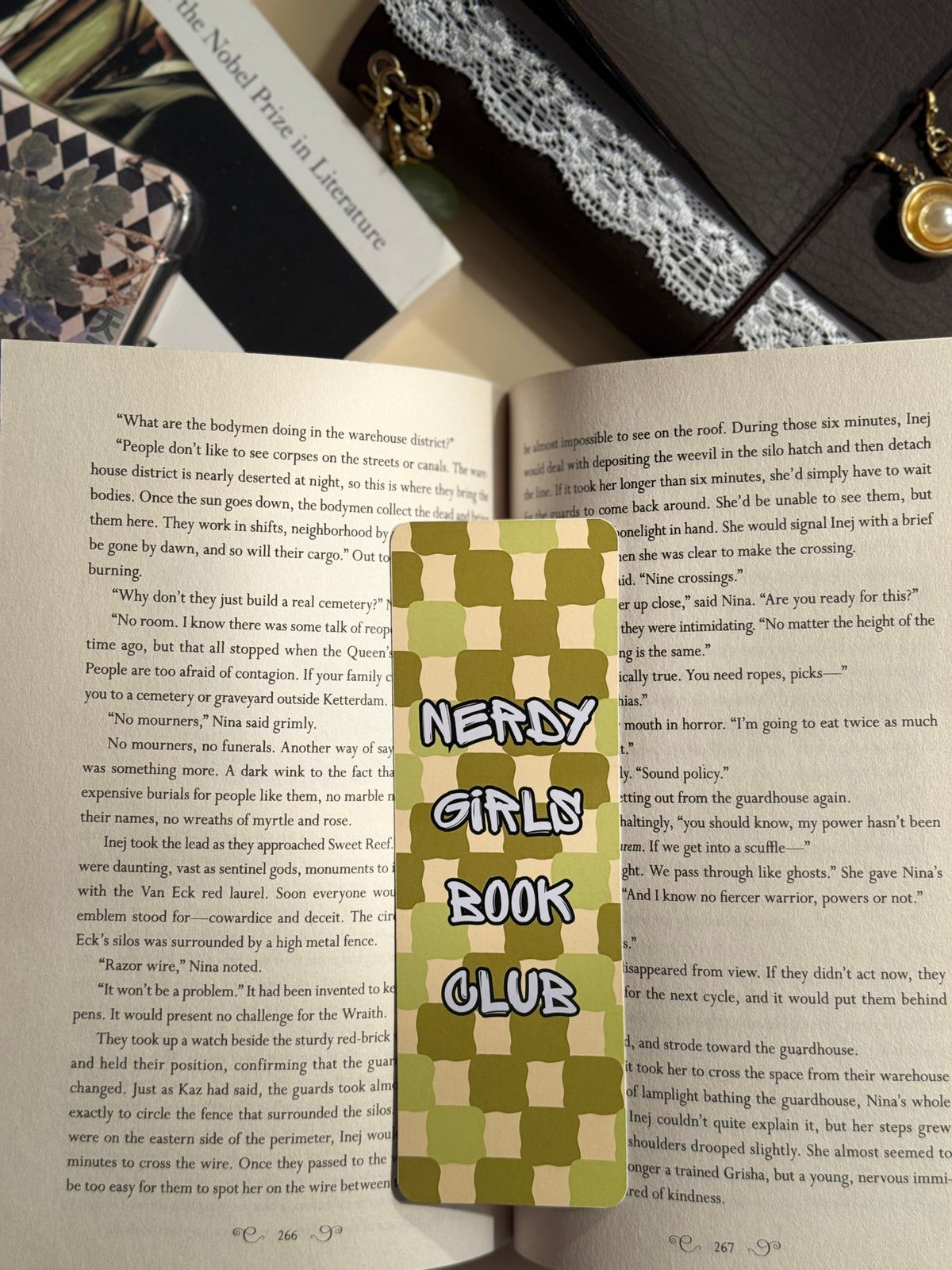 Nerdy Girls Book Club (yellow & green) image 1