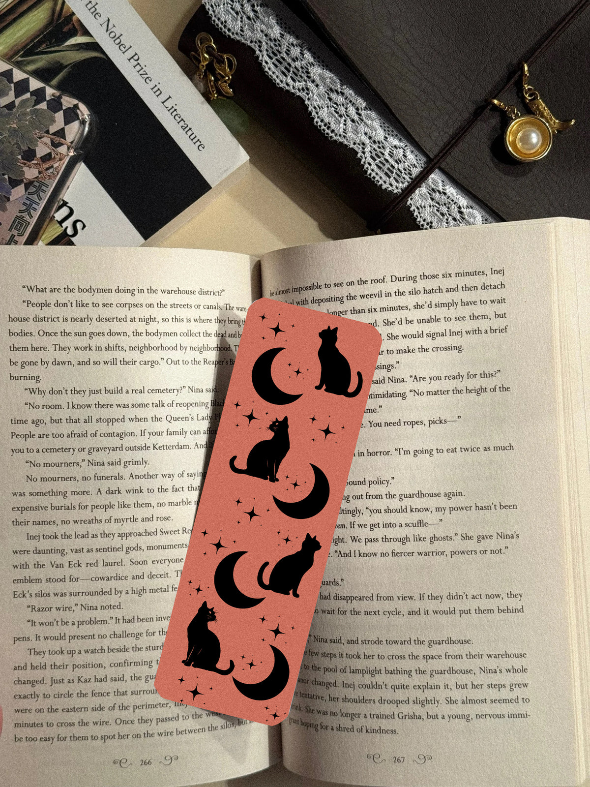 moonlit whiskers bookmark image 1