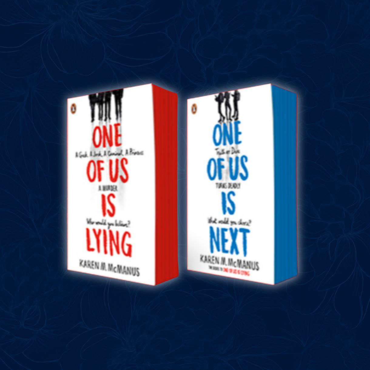 One of Us Is Lying two sprayed edges book bundle