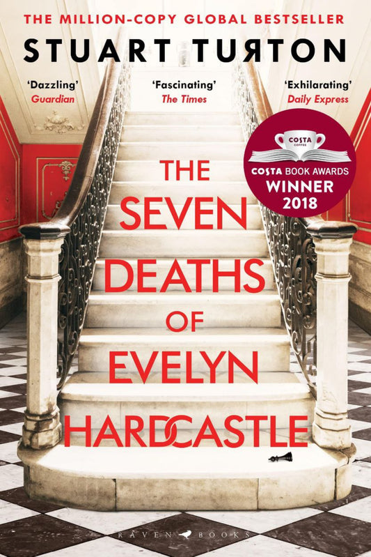 The Seven Deaths of Evelyn Hardcastle by Stuart Turton exclusive sprayed edges