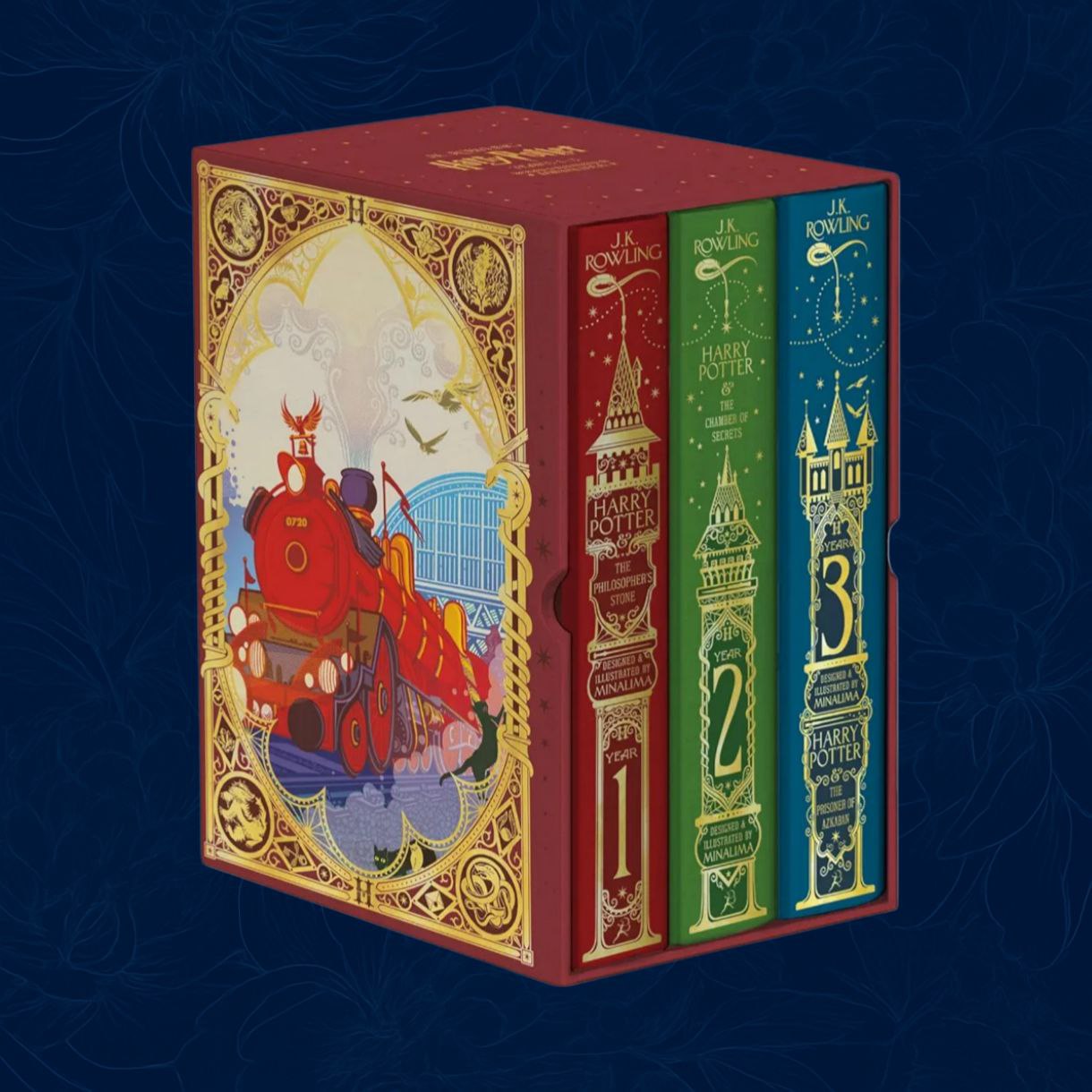 Harry Potter 1-3 Box Set: MinaLima Edition Hardback