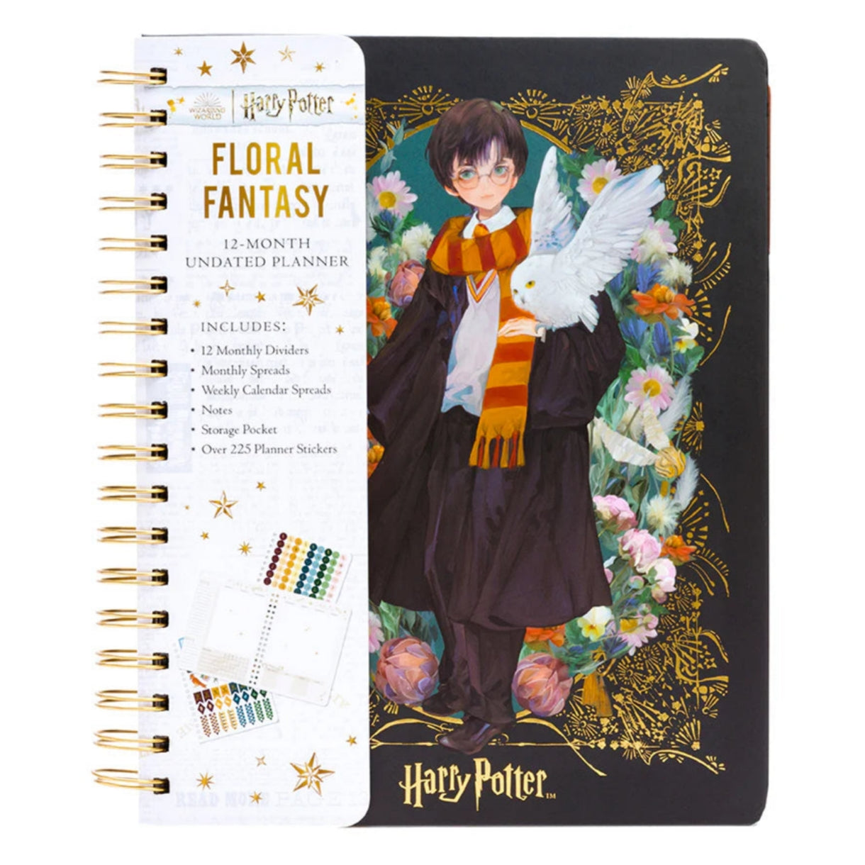 Harry Potter: Floral Fantasy 12-Month Undated Planner